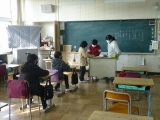 通学団児童会の様子