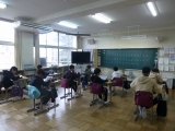 ６年生　学活の様子