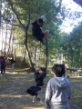登る様子