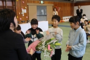 花束の贈呈